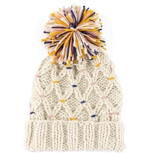 NWT acrylic Lisle Hat Ivory knit shiraleah Chicago four sisters boutique gift